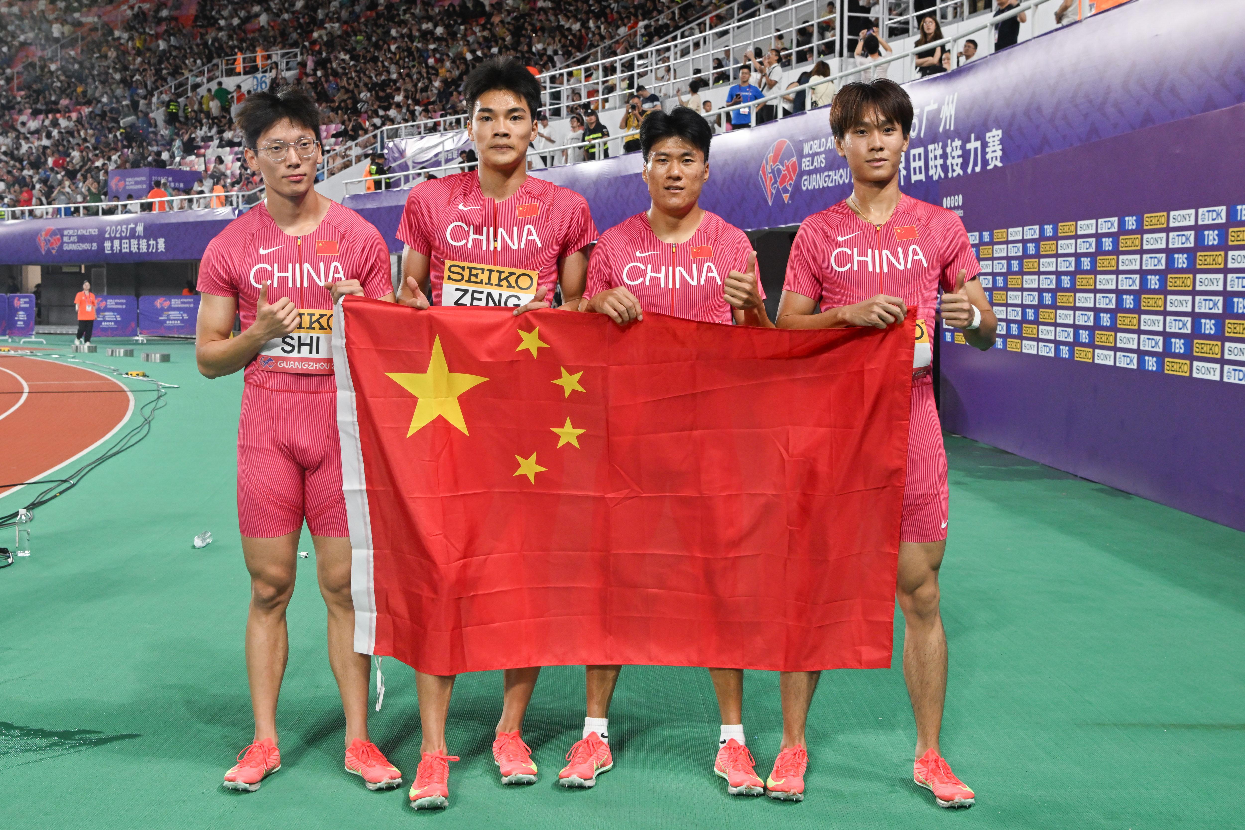 【世界田联接力赛】天体跑道刮起红色旋风中国男女百米接力队双双挺进东京世锦赛九游体育(图2)