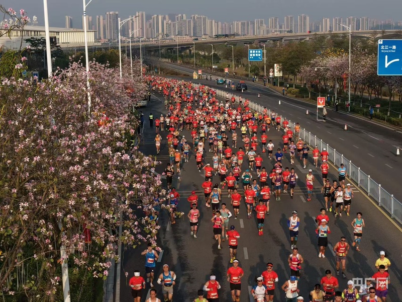 九游体育2万名跑友齐聚清远 2026蒙牛清远马拉松赛鸣枪开跑(图5)